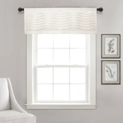 18"x52" Wave Texture Valance - Lush Décor -Lush Décor GUEST 421f3408 23ee 40fa a2e8 7a3ca0d44279
