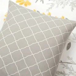 3pc Aprile Cotton Duvet Cover Set Yellow/Gray - Lush Décor -Lush Décor GUEST 42eed1a5 a2d5 4d85 b450 ba5ba60c28fe