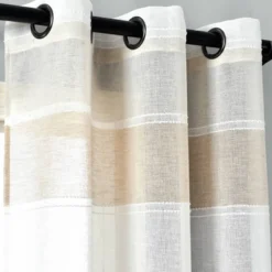 Set Of 2 38"x84" Textured Stripe Grommet Sheer Window Curtain Panels - Lush Décor 13 Set Of 2 38"x84" Textured Stripe Grommet Sheer Window Curtain Panels - Lush Décor -Lush Décor GUEST 444fab07 7ae0 471f 9381 88e89ec5c5cd