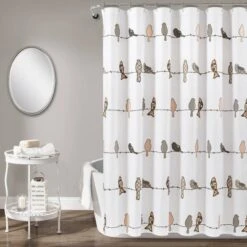 Rowley Birds Shower Curtain - Lush Décor -Lush Décor GUEST 4482963d e71e 472d b9bf 5ea83cd2caaf