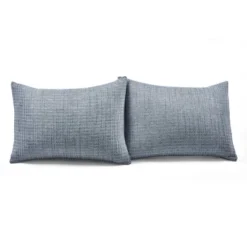 Solid Kantha Pick Stitch Yarn Dyed Cotton Woven Quilt/Coverlet - Lush Décor -Lush Décor GUEST 45d2523d 393e 497a a100 a0cb00556caf