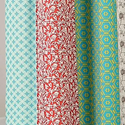 Geometric Boho Patch Shower Curtain - Lush Décor 4 Geometric Boho Patch Shower Curtain - Lush Décor - Image 2