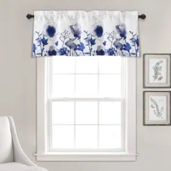 18"x52" Zuri Flora Light Filtering Valance - Lush Décor 16 18"x52" Zuri Flora Light Filtering Valance - Lush Décor -Lush Décor GUEST 4e80635d 59cd 4cf6 b5e1 5049846e398e