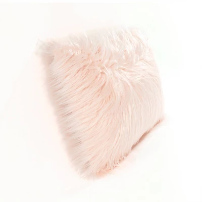 Oversize Mongolian Luca Soft Faux Fur Throw Pillow - Lush Décor 4 Oversize Mongolian Luca Soft Faux Fur Throw Pillow - Lush Décor - Image 2