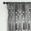 1pc 40"x84" Light Filtering Boho Macrame Tassel Curtain Panel Gray - Lush Décor -Lush Décor GUEST 519ab091 ab25 4e5f b7c3 5f6623ab39fd