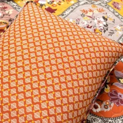 Lush Décor 3pc Bohemian Flower Reversible Oversized Cotton Quilt Set Orange/Lilac 14 Lush Décor 3pc Bohemian Flower Reversible Oversized Cotton Quilt Set Orange/Lilac -Lush Décor GUEST 528e6b21 a7b0 44cb 8093 4db0832370d0