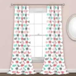 Whale Window Curtain - Lush Décor -Lush Décor GUEST 5330ae0a 0d6c 4bc2 ab99 348eec9e2e61