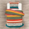 Lush Décor Boho Stripe Reversible Cotton Duvet Cover Set Turquoise/Tangerine 2 Lush Décor Boho Stripe Reversible Cotton Duvet Cover Set Turquoise/Tangerine -Lush Décor GUEST 53f3e2a2 13da 48fb 9396 3bfb4cd705e8