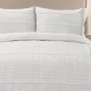 White Pom Pom Stripe Quilt Set - Lush Décor -Lush Décor GUEST 56408b9c d883 467f 9585 021ab5cfbd8d