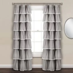 52"x84" Ruffle Window Curtain Panel - Lush Décor 10 52"x84" Ruffle Window Curtain Panel - Lush Décor -Lush Décor GUEST 5686fda8 c2bc 4e1d 9a3f 1299ed23c31f