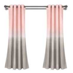Set Of 2 Umbre Fiesta Light Filtering Window Curtain Panels - Lush Décor -Lush Décor GUEST 573fc7a5 0771 4270 af69 d9795cc619af