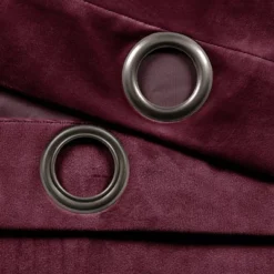 Set Of 2 (108"x38") Prima Velvet Solid Light Filtering Window Curtain Panels Plum Purple - Lush Décor -Lush Décor GUEST 5787f140 ca8c 4d1c 8773 cf2420867db4