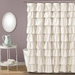 Ruffle Shower Curtain - Lush Décor 13 Ruffle Shower Curtain - Lush Décor -Lush Décor GUEST 59bb4355 5f8b 46fd b1dc 9b3385ff2980