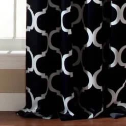 2pk 52"x84" Blackout Geo Window Curtain Panels - Lush Décor -Lush Décor GUEST 5b6e70f4 1783 4551 b6f5 f5ffe77bfdde