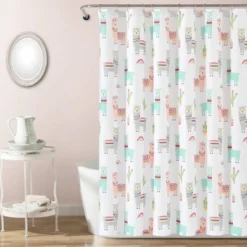 72"x72" Make A Wish Southwest Llama Cactus Shower Curtain Single - Lush Décor 13 72"x72" Make A Wish Southwest Llama Cactus Shower Curtain Single - Lush Décor -Lush Décor GUEST 5d7bbf0e 3f6d 40fe bb61 943d66f58fca
