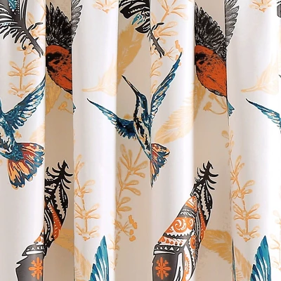 Set Of 2 Bird Breeze Light Filtering Window Curtain Panels - Lush Décor 4 Set Of 2 Bird Breeze Light Filtering Window Curtain Panels - Lush Décor - Image 2