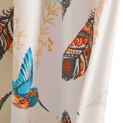 Set Of 2 Bird Breeze Light Filtering Window Curtain Panels - Lush Décor 6 Set Of 2 Bird Breeze Light Filtering Window Curtain Panels - Lush Décor - Image 4