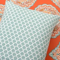 3pc Harley Cotton Duvet Cover Set Tangerine - Lush Décor -Lush Décor GUEST 5f9f033f cfb6 4e6c 82ca 805ea3ea45c3