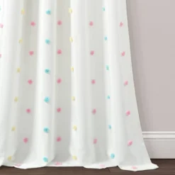 42"x84" Kids' Rainbow Tufted Dot Single Window Curtain Panel - Lush Décor 8 42"x84" Kids' Rainbow Tufted Dot Single Window Curtain Panel - Lush Décor -Lush Décor GUEST 6057f04e 0ec0 4efb 81c5 b9d41c24ecf3