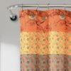 Royal Empire Shower Curtain Orange - Lush Décor -Lush Décor GUEST 626d3db9 40d1 4192 bb28 e5037a3be4d4