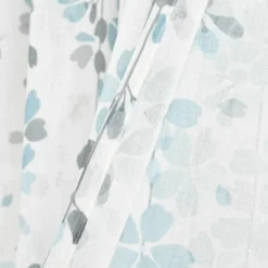 2pk 38"x84" Sheer Weeping Flower Curtain Panels Blue/Gray - Lush Décor -Lush Décor GUEST 62824786 316d 481e 8b60 f86a741dc08d
