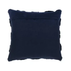 20"x20" Oversize Tufted Diagonal Family-Friendly Square Pillow Cover Navy - Lush Décor -Lush Décor GUEST 63ed96ca 7526 4c31 92a0 7655a7e1ddca