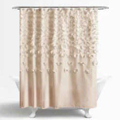 Lucia Scattered Flower Textured Shower Curtain - Lush Décor -Lush Décor GUEST 64e9fda6 b645 4e97 a8b8 b3d489331ec5