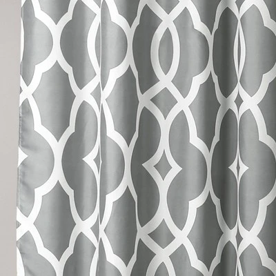 Connor Geo Shower Curtain Gray - Lush Décor 4 Connor Geo Shower Curtain Gray - Lush Décor - Image 2
