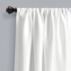Venetian Window Curtain Panels White - Lush Décor
