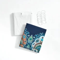 14pc Bohemian Meadow Shower Curtain With Peva Lining And Rings Set - Lush Décor -Lush Décor GUEST 68df8244 fc58 46dd 8631 12180af4c3f9