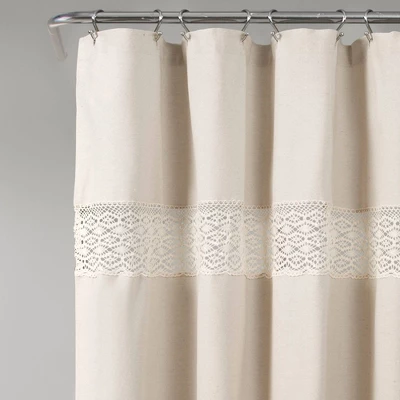 Dana Lace Shower Curtain - Lush Décor 3 Dana Lace Shower Curtain - Lush Décor