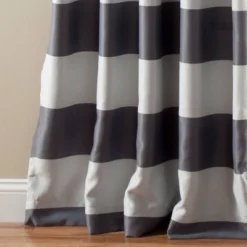 2pk 52"x84" Light Filtering Striped Window Curtain Panels - Lush Décor -Lush Décor GUEST 6a830a3f cb7f 4f2e a20e 3c98283171ac