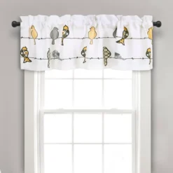 18"x52" Rowley Birds Light Filtering Valance - Lush Décor -Lush Décor GUEST 6be54000 dd89 402f bfc6 bd83fa68a8fd