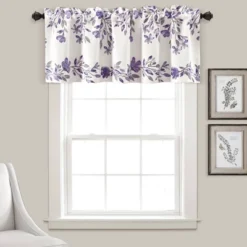 18"x52" Tanisha Light Filtering Window Valance - Lush Décor -Lush Décor GUEST 6cf7f2b6 fc52 4914 a400 457c16f57c1d