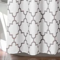 Geometric Shower Curtain Gray - Lush Décor 8 Geometric Shower Curtain Gray - Lush Décor -Lush Décor GUEST 6e55e023 1de0 4a58 a577 1082c32460c5