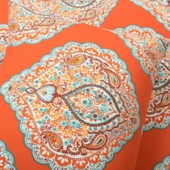 3pc Harley Cotton Duvet Cover Set Tangerine - Lush Décor -Lush Décor GUEST 6ef052c1 d669 458a af46 74ffd4233c32