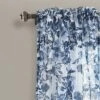 2pk 38"x84" Sheer Tanisha Curtain Panels Navy/White - Lush Décor -Lush Décor GUEST 6f006218 1276 4808 95d5 864173847421