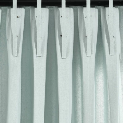 84"x40" Linen Button Pinched Pleat Light Filtering Window Curtain Panel - Lush Décor 4 84"x40" Linen Button Pinched Pleat Light Filtering Window Curtain Panel - Lush Décor - Image 2