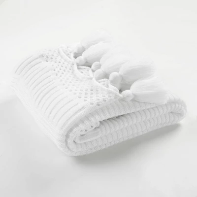 50"x60" Boho Knitted Tassel Throw Blanket - Lush Décor 10 50"x60" Boho Knitted Tassel Throw Blanket - Lush Décor - Image 8