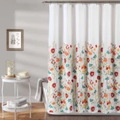72"x72" Clarissa Floral Shower Curtain - Lush Décor -Lush Décor GUEST 72606584 99f7 4062 bc51 78b9f9c03664