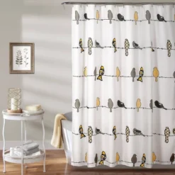 Rowley Birds Shower Curtain - Lush Décor -Lush Décor GUEST 738b20ee 0905 43dd a485 44cf3cfe3a35
