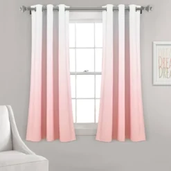 Set Of 2 (63"x38") Mia Ombre Insulated Grommet Blackout Window Curtain Panels - Lush Décor -Lush Décor GUEST 753cb0d3 4b98 4fff ba26 74dd946a2287