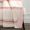 Lush Décor 50"x60" Farmhouse Stripe Throw Blanket Red -Lush Décor GUEST 75915060 0f55 4077 805e 5b997fc8ef84