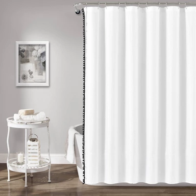 72"x72" Kids' Pom Pom Shower Curtain - Lush Décor 8 72"x72" Kids' Pom Pom Shower Curtain - Lush Décor - Image 6