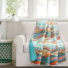 50"x60" Hailey Watercolor Wave Reversible Cotton Throw Blanket Turquoise - Lush Décor 2 50"x60" Hailey Watercolor Wave Reversible Cotton Throw Blanket Turquoise - Lush Décor -Lush Décor GUEST 75d4e45d a333 4399 8ac9 91e73b2cf5b7