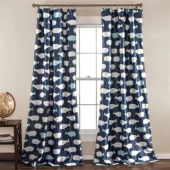 Whale Window Curtain - Lush Décor -Lush Décor GUEST 7621be93 4f30 422f bb4c 933e08718ea7