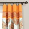 2pk 52"x84" Light Filtering Harley Curtain Panels Orange - Lush Décor -Lush Décor GUEST 76228e8d 6854 49bb 9306 8b269fd63477