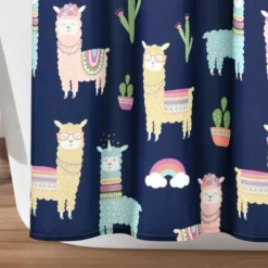 72"x72" Make A Wish Southwest Llama Cactus Shower Curtain Single - Lush Décor 10 72"x72" Make A Wish Southwest Llama Cactus Shower Curtain Single - Lush Décor -Lush Décor GUEST 7720a3e2 d8a0 4b4e 98ce b9548ed30c4d