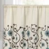 Set Of 2 Royal Garden Kitchen Curtain Tiers Blue - Lush Décor 1 Set Of 2 Royal Garden Kitchen Curtain Tiers Blue - Lush Décor -Lush Décor GUEST 773572c3 231b 4abe a50f 09a69174a9e8