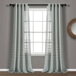 Set Of 2 52"x84" Bridie Sheer Window Curtain Panels - Lush Décor 12 Set Of 2 52"x84" Bridie Sheer Window Curtain Panels - Lush Décor -Lush Décor GUEST 7813090e b8af 4866 8754 832b971f8dfa